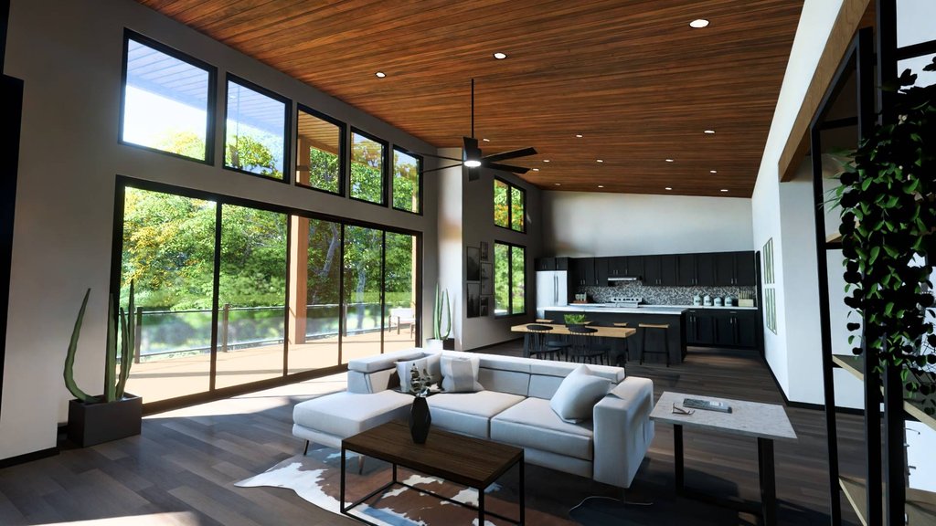 Modern Interior - Family Room Plan #1064-280