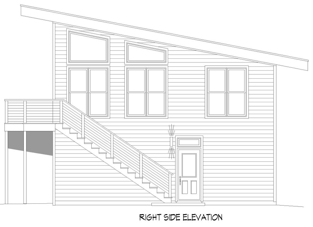 Exterior - Other Elevation 1 for Contemporary House Plan #932-751 - 2 bed, 1.5 bath