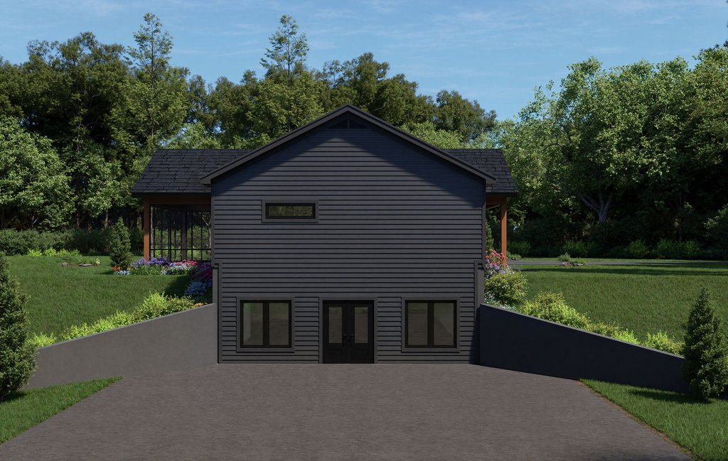 Exterior - Other Elevation 2 for Country House Plan #932-1359 - 2 bed, 2 bath