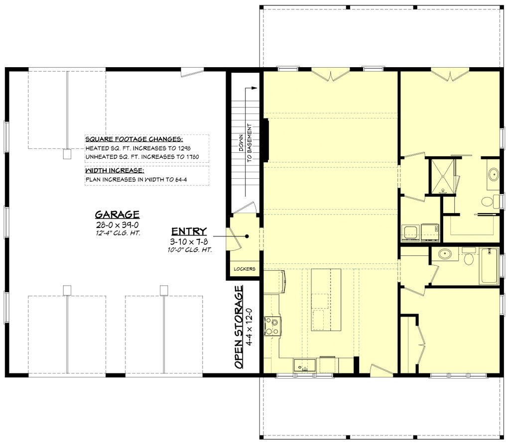 Floor Plan - Other Floor for Barndominium House Plan #430-403 - 2 bed, 2 bath