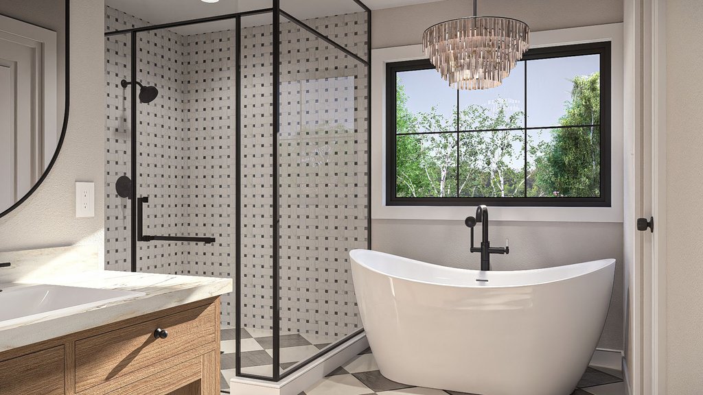 Interior - Master Bathroom for Farmhouse House Plan #455-321 - 4 bed, 3.5 bath