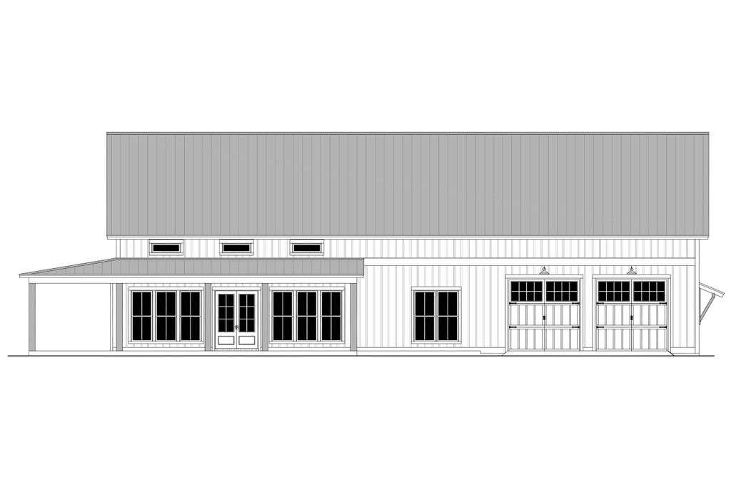 Exterior - Front Elevation 8 for Barndominium House Plan #430-333 - 3 bed, 2.5 bath