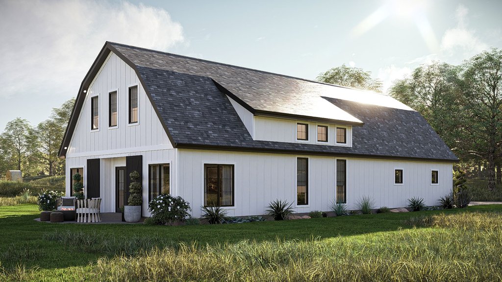 Exterior - Other Elevation 5 for Barndominium House Plan #455-508 - 2 bed, 2.5 bath