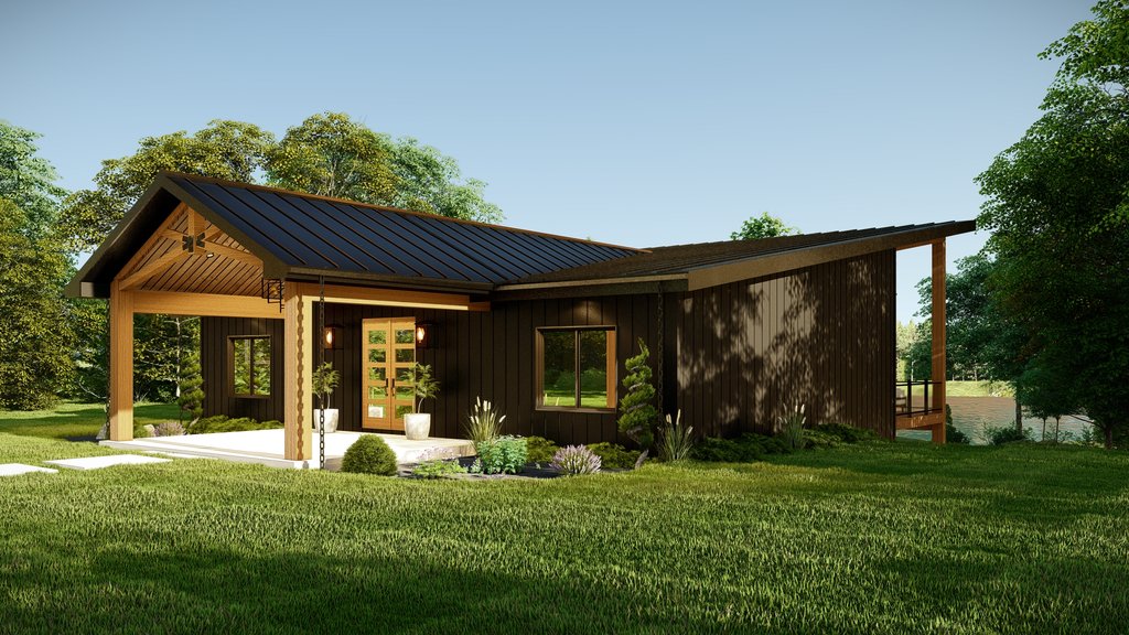 Modern Exterior - Front Elevation Plan #1064-280