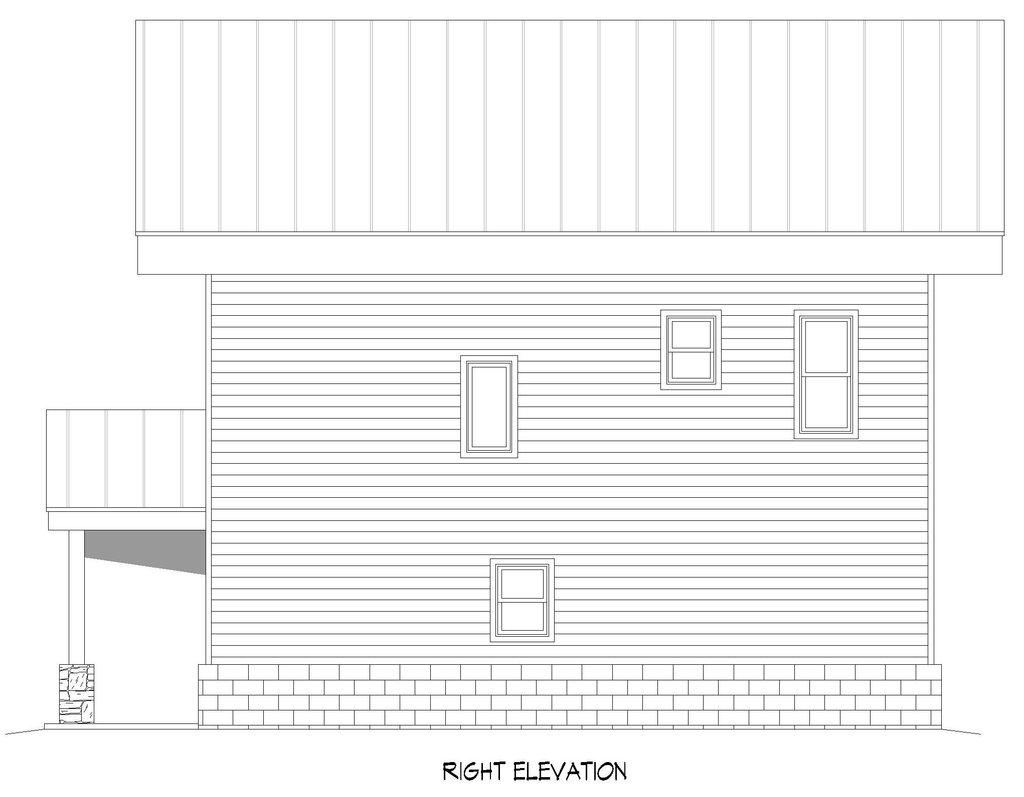 Exterior - Other Elevation for Contemporary House Plan #932-435 - 3 bed, 2 bath