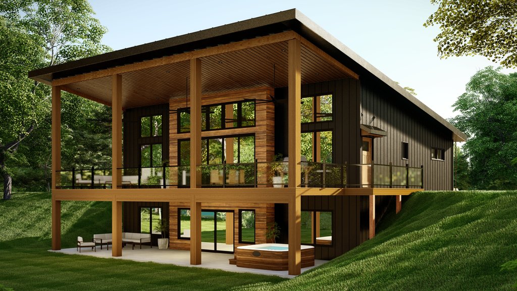 Modern Exterior - Front Elevation Plan #1064-280