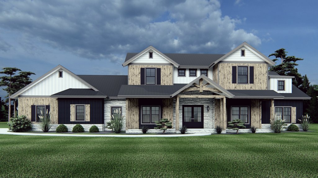 Photo 8 for Farmhouse House Plan #1109-15 - 5 bed, 3 bath