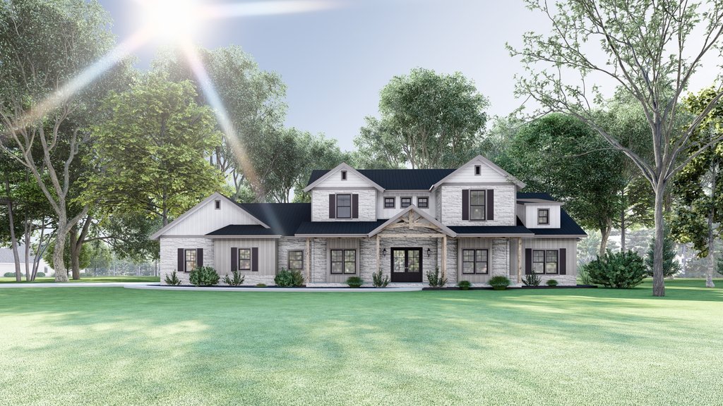 Photo 14 for Farmhouse House Plan #1109-15 - 5 bed, 3 bath