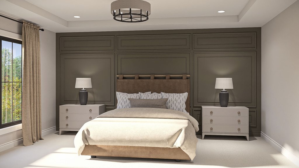 Interior - Master Bedroom for Farmhouse House Plan #455-682 - 4 bed, 4.5 bath
