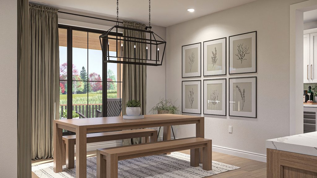 Interior - Dining Room 1 for Farmhouse House Plan #455-682 - 4 bed, 4.5 bath