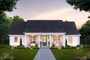 Exterior - Front Elevation for Farmhouse House Plan #1074-47 - 3 bed, 2.5 bath