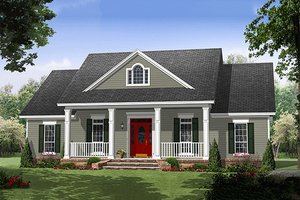 Exterior - Front Elevation for Country House Plan #21-354 - 3 bed, 2.5 bath