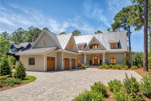Exterior - Front Elevation for Farmhouse House Plan #928-10 - 4 bed, 4.5 bath