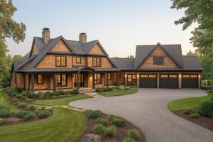 Exterior - Front Elevation for Country House Plan #928-294 - 4 bed, 3.5 bath