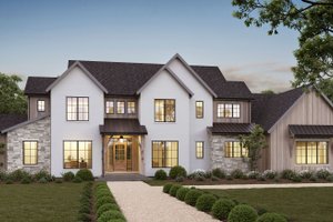 Exterior - Front Elevation for Farmhouse House Plan #1114-16 - 4 bed, 3.5 bath