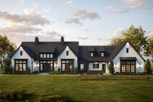 Exterior - Front Elevation for Farmhouse House Plan #1114-92 - 2 bed, 2.5 bath