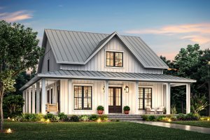 Exterior - Front Elevation for Country House Plan #430-339 - 4 bed, 3 bath