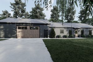 Exterior - Front Elevation for Barndominium House Plan #923-234 - 3 bed, 2 bath