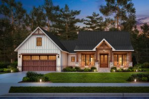 Exterior - Front Elevation for Farmhouse House Plan #430-356 - 3 bed, 2.5 bath