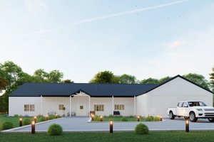 Exterior - Front Elevation for Barndominium House Plan #1107-43 - 5 bed, 4.5 bath