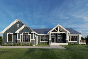Exterior - Front Elevation for Craftsman House Plan #112-210 - 3 bed, 2.5 bath