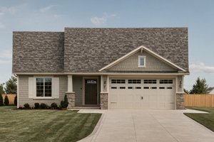 Exterior - Front Elevation for Cottage House Plan #112-255 - 2 bed, 2 bath