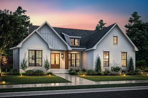 Exterior - Front Elevation for Farmhouse House Plan #430-338 - 4 bed, 2 bath