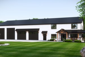 Exterior - Front Elevation for Barndominium House Plan #1064-292 - 3 bed, 2.5 bath