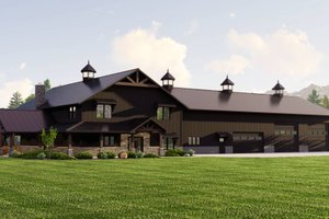 Barndominium Exterior - Front Elevation Plan #1064-227