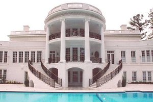 Exterior - Rear Elevation for Classical House Plan #119-189 - 6 bed, 7.5 bath