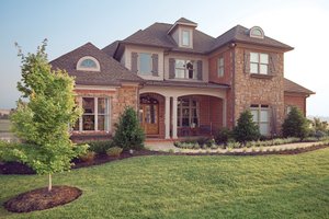 Exterior - Front Elevation for Traditional House Plan #927-11 - 5 bed, 4.5 bath