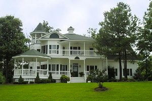 Exterior - Front Elevation for Victorian House Plan #137-249 - 4 bed, 3.5 bath