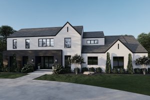 Exterior - Front Elevation for Contemporary House Plan #923-210 - 5 bed, 4.5 bath