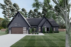 Exterior - Front Elevation for European House Plan #923-187 - 4 bed, 2.5 bath