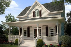 Cottage style home, bungalow style, elevation