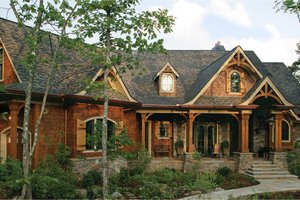 Exterior - Front Elevation for Craftsman House Plan #54-415 - 3 bed, 2 bath
