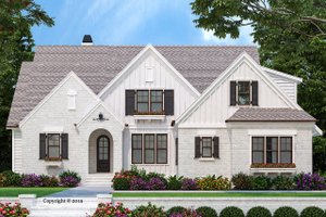 Exterior - Front Elevation for Farmhouse House Plan #927-1001 - 4 bed, 3.5 bath