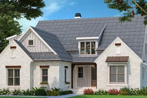 Exterior - Front Elevation for Farmhouse House Plan #927-1006 - 4 bed, 3.5 bath