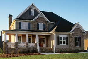 Exterior - Front Elevation for Craftsman House Plan #927-1 - 4 bed, 2.5 bath
