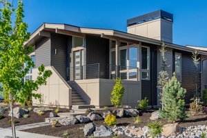Exterior - Front Elevation for Modern House Plan #895-110 - 3 bed, 2 bath