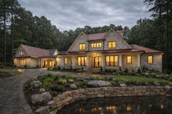 Exterior - Front Elevation 3 for Farmhouse House Plan #928-383 - 4 bed, 4.5 bath