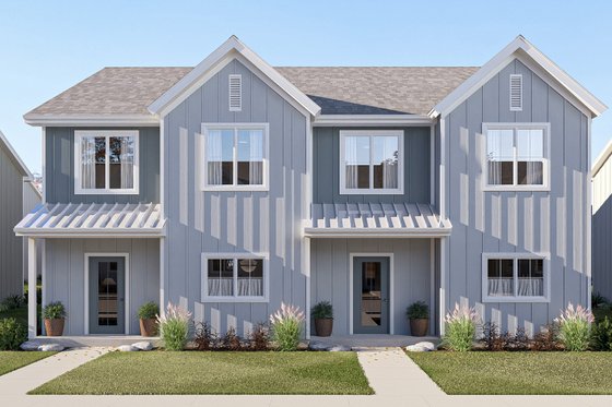 Two-Story Duplex Design