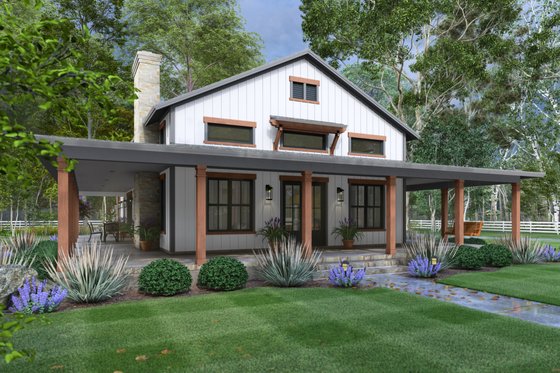 Barndominium Plan with Loft