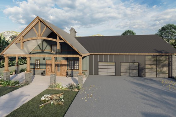 Craftsman Style Barndominium Plan