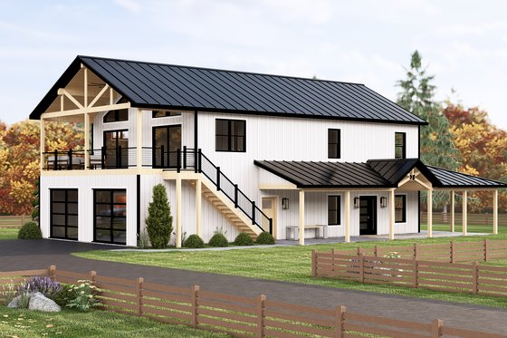 Two-Story Barndominium Plan