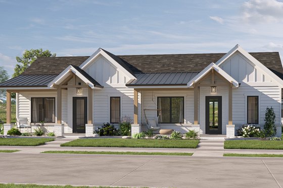 Multifamily Plan with Country Charm