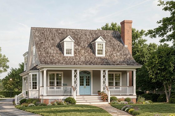 Slim Cottage Plan