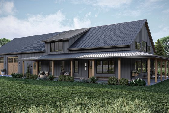 Open-Concept Barndominium Plans