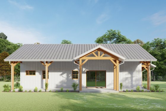 Simple Barndominium Floor Plan