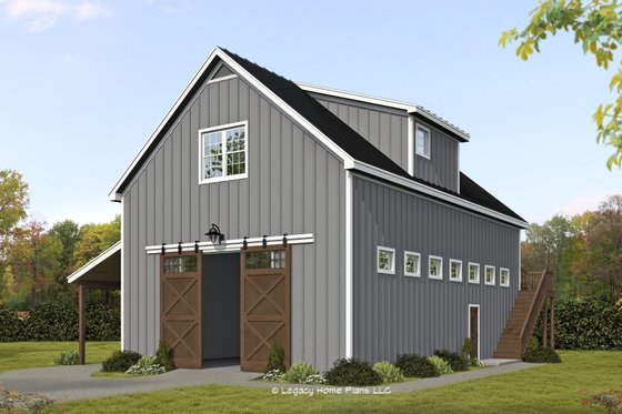 Two-Bedroom Barndo Style Plan